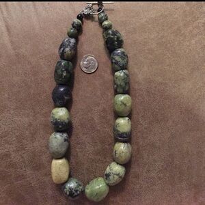 Lime Green Turquoise Necklace